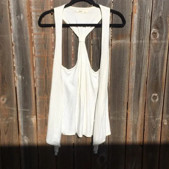 OLD NAVY cream sleeveless cardigan - Picture 2 of 5